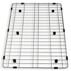 ZLINE 45 in. Garmisch Undermount Single Bowl Satin Stainless Steel Kitchen Sink with Bottom Grid and Accessories (SLS-45S) utility rack.