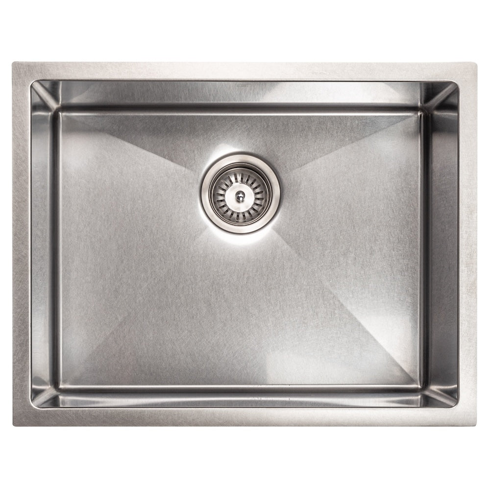 ZLINE 27 in. Meribel Undermount Single Bowl Satin Stainless Steel Kitchen Sink with Bottom Grid (SRS-27S)