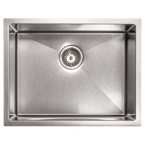 ZLINE 27 in. Meribel Undermount Single Bowl Satin Stainless Steel Kitchen Sink with Bottom Grid (SRS-27S)