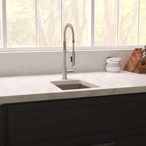 ZLINE 15 in. Boreal Undermount Single Bowl Satin Stainless Steel Bar Kitchen Sink (SUS-15S)