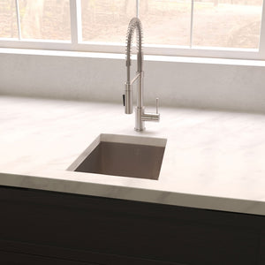 ZLINE 15 in. Boreal Undermount Single Bowl Satin Stainless Steel Bar Kitchen Sink (SUS-15S)