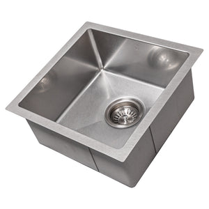ZLINE 15 in. Boreal Undermount Single Bowl Satin Stainless Steel Bar Kitchen Sink (SUS-15S)