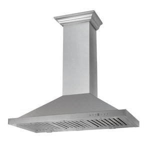 ZLINE 48 in. Designer Series Satin Stainless Steel Convertible Vent Wall Mount Range Hood (8KBS-48)