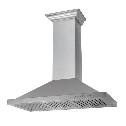 ZLINE 48 in. Designer Series Satin Stainless Steel Convertible Vent Wall Mount Range Hood (8KBS-48)