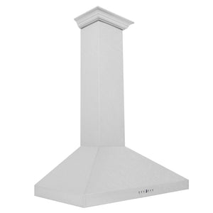 ZLINE 36 in. Convertible Vent Wall Mount Range Hood in Satin Stainless Steel (8KL3S-36) side.