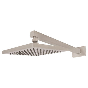 ZLINE Bliss Shower Faucet in Brushed Nickel (BLS-SHF-BN) under rain fall shower head.