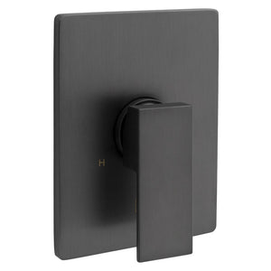 ZLINE Bliss Rainfall Shower Faucet in Gun Metal (BLS-SHF-GM) close-up, handle.