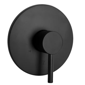 ZLINE El Dorado Rain Shower Faucet in Matte Black (ELD-SHF-MB) close-up, handle.