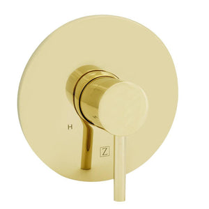 ZLINE El Dorado Rainfall Shower Faucet in Polished Gold (ELD-SHF-PG) handle.