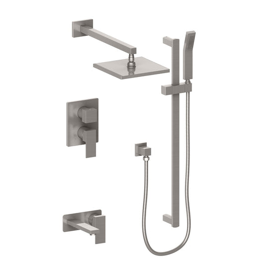 ZLINE Bliss Shower System with 12 in. Oversized Shower Head (BLS-SHS12) Brushed Nickel