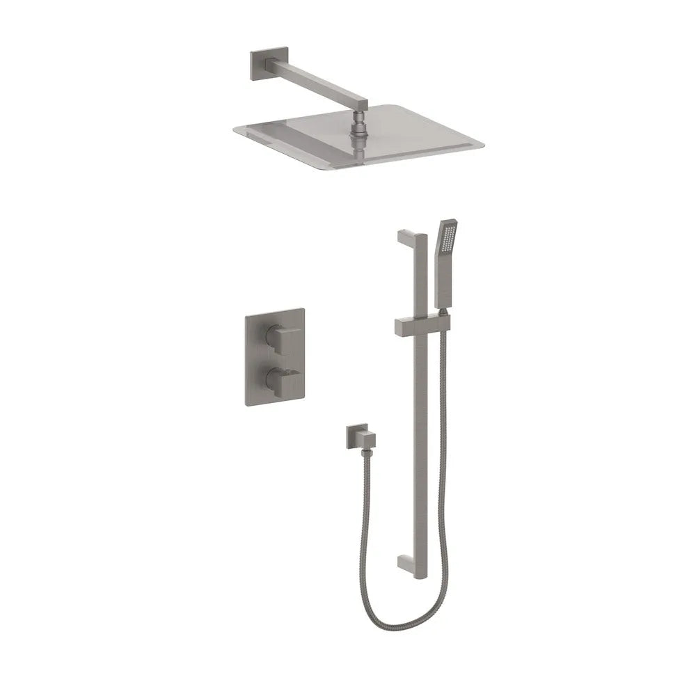 ZLINE Crystal Bay Thermostatic Shower System in Brushed Nickel (CBY-SHS-T2-BN) main image.