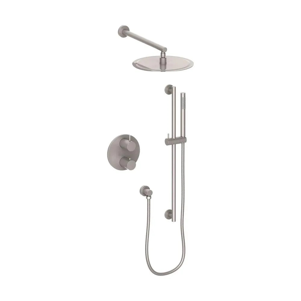 ZLINE Emerald Bay Thermostatic Shower System in Brushed Nickel (EMBY-SHS-T2-BN) main image.