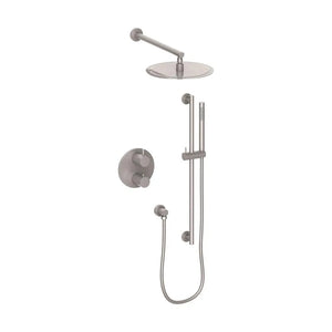ZLINE Emerald Bay Thermostatic Shower System in Brushed Nickel (EMBY-SHS-T2-BN) main image.