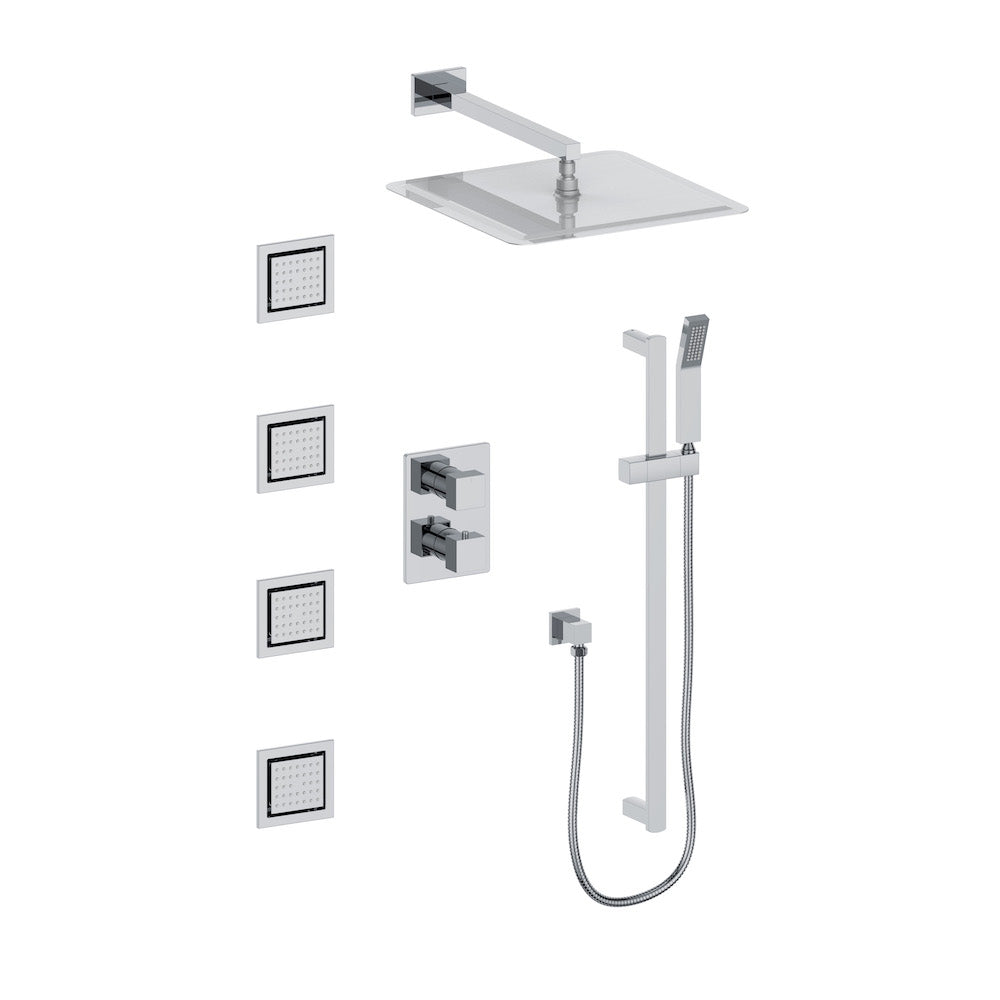 ZLINE Crystal Bay Thermostatic Shower System with Body Jets in Chrome (CBY-SHS-T3-CH)