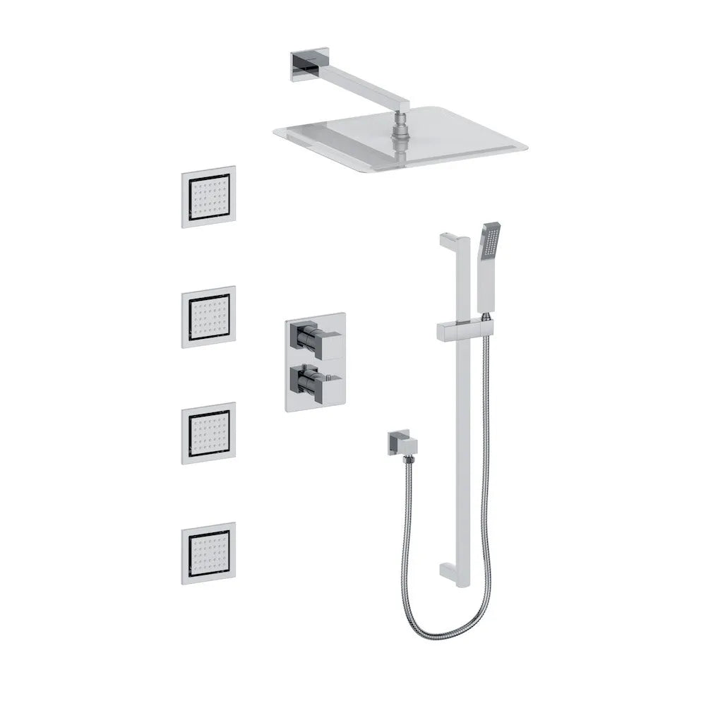 ZLINE Crystal Bay Thermostatic Shower System with Body Jets in Chrome (CBY-SHS-T3-CH) main image.