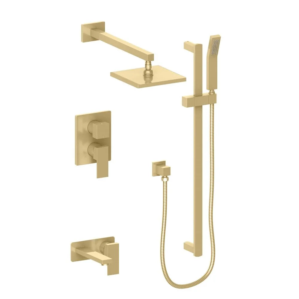 ZLINE Autograph Edition Bliss Rainfall Shower System in Champagne Bronze (BLS-SHS8-CB) main image.