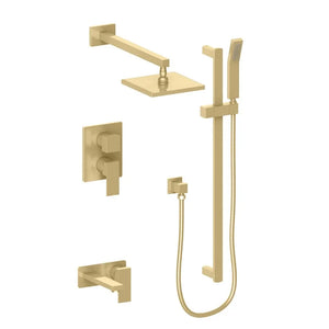 ZLINE Autograph Edition Bliss Rainfall Shower System in Champagne Bronze (BLS-SHS8-CB) main image.