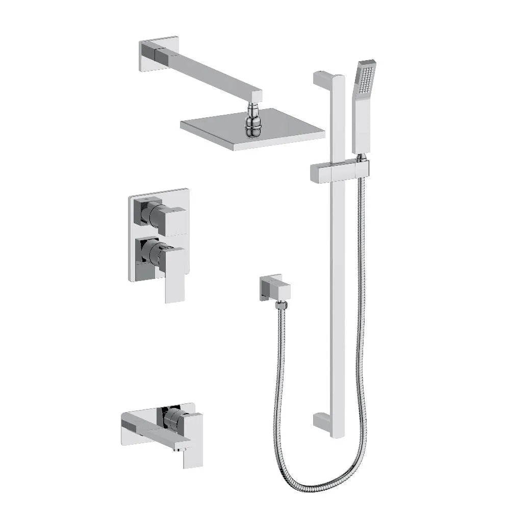 ZLINE Bliss Rainfall Shower System with 12 in. Oversized Shower Head in Chrome (BLS-SHS12-CH) main image.