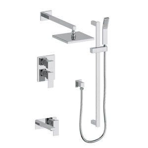 ZLINE Bliss Rainfall Shower System with 12 in. Oversized Shower Head in Chrome (BLS-SHS12-CH) main image.