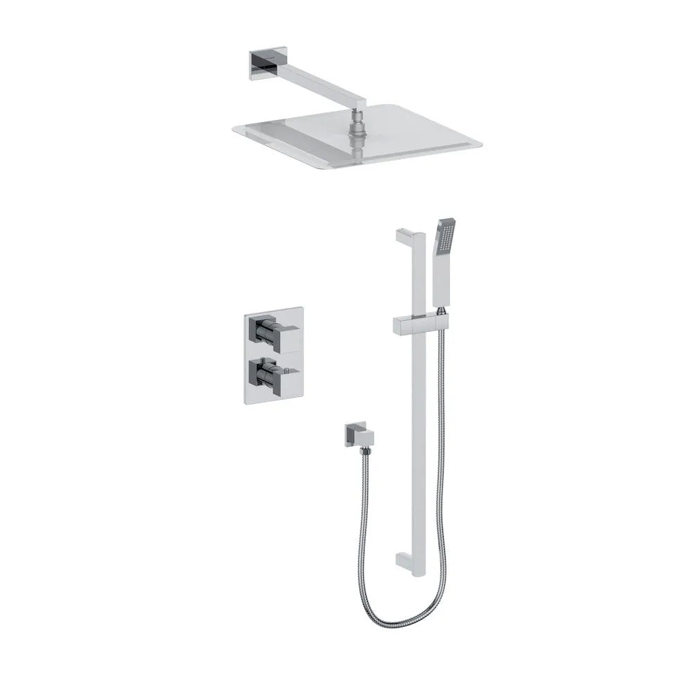 ZLINE Crystal Bay Thermostatic Shower System in Chrome (CBY-SHS-T2-CH) main image.