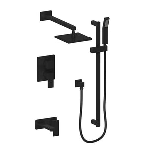 ZLINE Autograph Edition Bliss Rainfall Shower System in Matte Black (BLS-SHS-MB) main image.