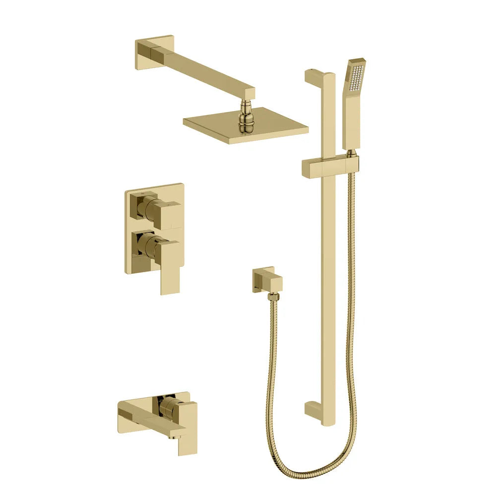 ZLINE Autograph Edition Bliss Rainfall Shower System in Polished Gold (BLS-SHS-PG) main image.