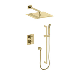 ZLINE Autograph Edition Crystal Bay Thermostatic Shower System in Polished Gold (CBY-SHS-T2-PG) main image.
