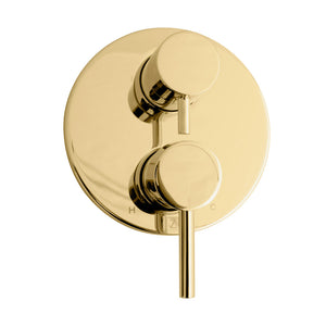 ZLINE Autograph Edition El Dorado Rainfall Shower System in Polished Gold (ELD-SHS-PG) handle.