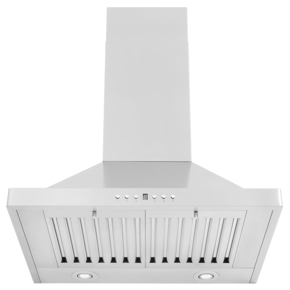 ZLINE 24 in. Convertible Vent Wall Mount Range Hood in Stainless Steel (KB-24) front, under.