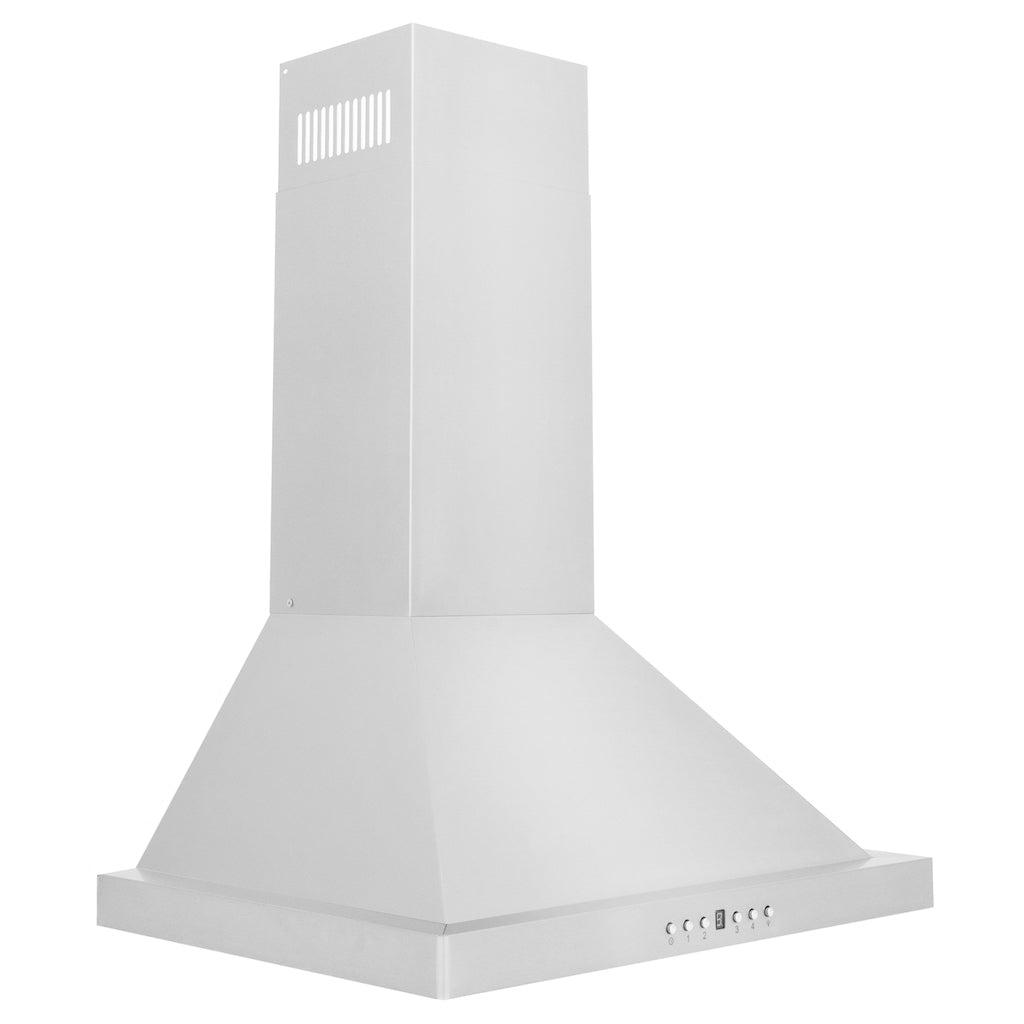 ZLINE Convertible Vent Wall Mount Range Hood in Stainless Steel (KB) 24 Inch side