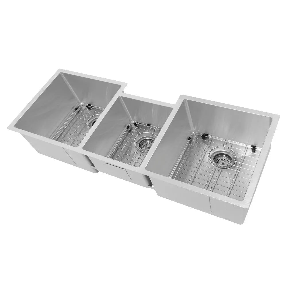 ZLINE 45 in. Breckenridge Undermount Triple Bowl Stainless Steel Kitchen Sink with Bottom Grid and Accessories (SLT-45) main image.