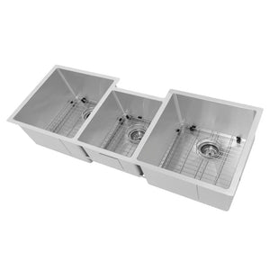 ZLINE 45 in. Breckenridge Undermount Triple Bowl Stainless Steel Kitchen Sink with Bottom Grid and Accessories (SLT-45) main image.