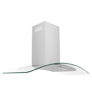 ZLINE 48 in. Convertible Vent Convertible Vent Wall Mount Range Hood in Stainless Steel and Glass (KN4-48)