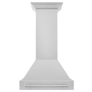 ZLINE 30 in. Stainless Steel Range Hood with Stainless Steel Handle (8654STX-30) front.