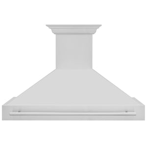 ZLINE 48 in. Stainless Steel Range Hood with Stainless Steel Handle (8654STX-48) front.