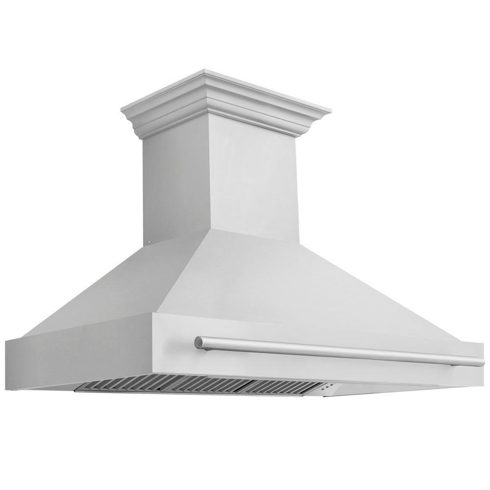 ZLINE 48 in. Stainless Steel Range Hood with Stainless Steel Handle (8654STX-48)