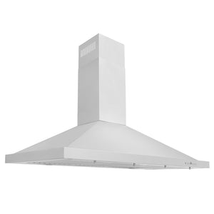 ZLINE 48-inch Convertible Vent Wall Mount Range Hood in Stainless Steel (KB-48) side, under.