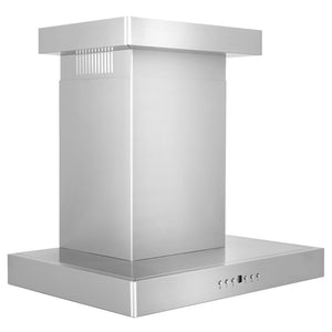 ZLINE 30 in. Convertible Vent Wall Mount Range Hood in Stainless Steel with Crown Molding (KECRN-30) side.