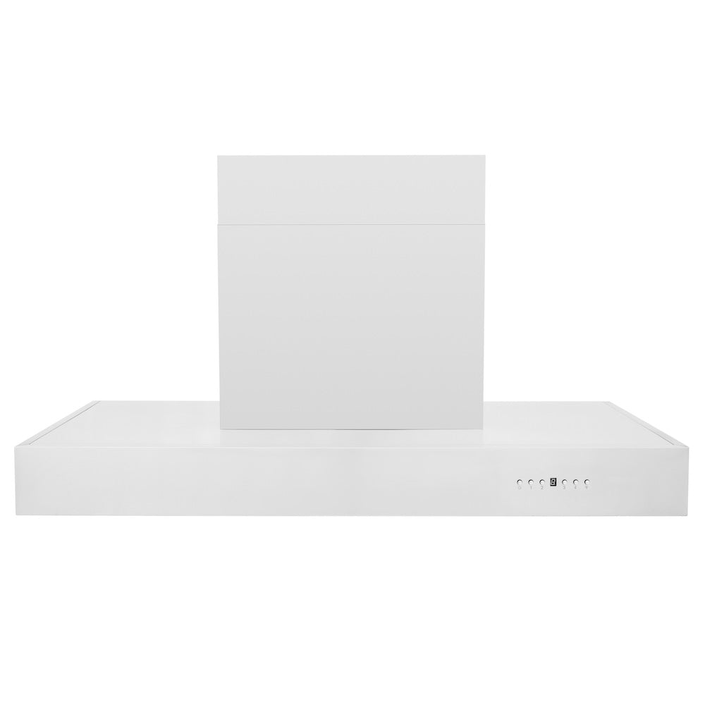 ZLINE 48 in. Ducted Professional Wall Mount Range Hood in Stainless Steel (KECOM-48) front.