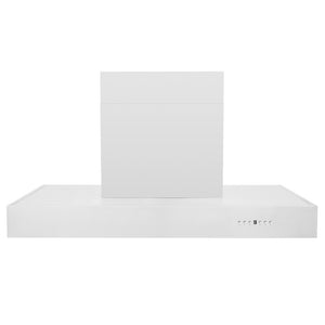 ZLINE 48 in. Ducted Professional Wall Mount Range Hood in Stainless Steel (KECOM-48) front.