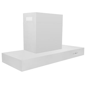 ZLINE 48 in. Ducted Professional Wall Mount Range Hood in Stainless Steel (KECOM-48) side.