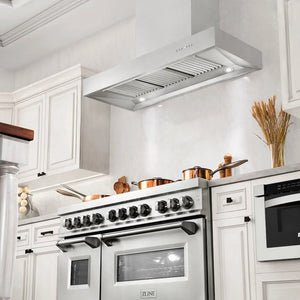 ZLINE 42 in. Ducted Professional Wall Mount Range Hood in Stainless Steel (KECOM-42) under.