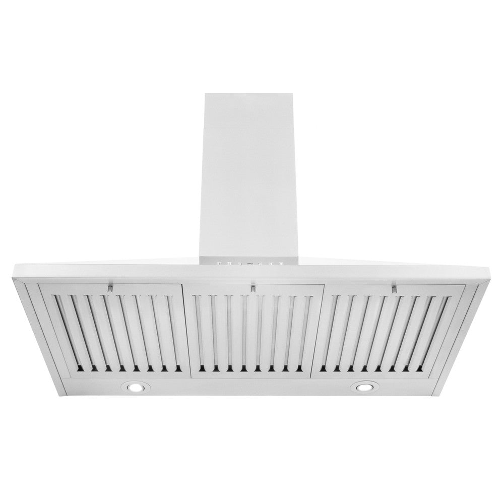 ZLINE 48 in. Convertible Vent Convertible Vent Wall Mount Range Hood in Stainless Steel (KL2-48) under.