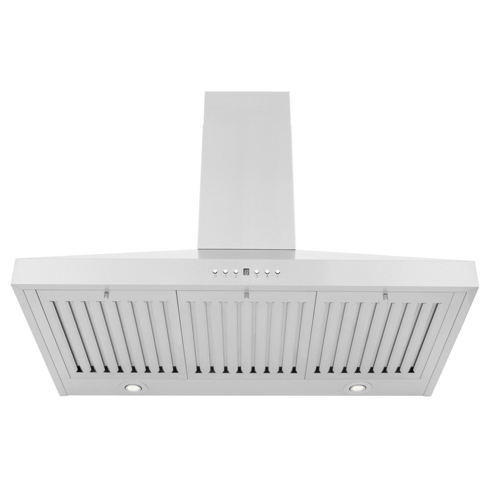 ZLINE 42 in. Convertible Vent Convertible Vent Wall Mount Range Hood in Stainless Steel (KL3-42) under.