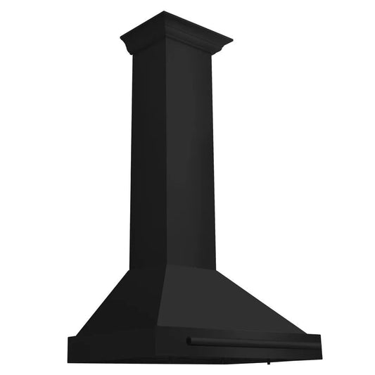 ZLINE 30 in. Convertible Black Stainless Steel Wall Mount Range Hood With Black Stainless Steel Handle (BSKB4X-30) main image.