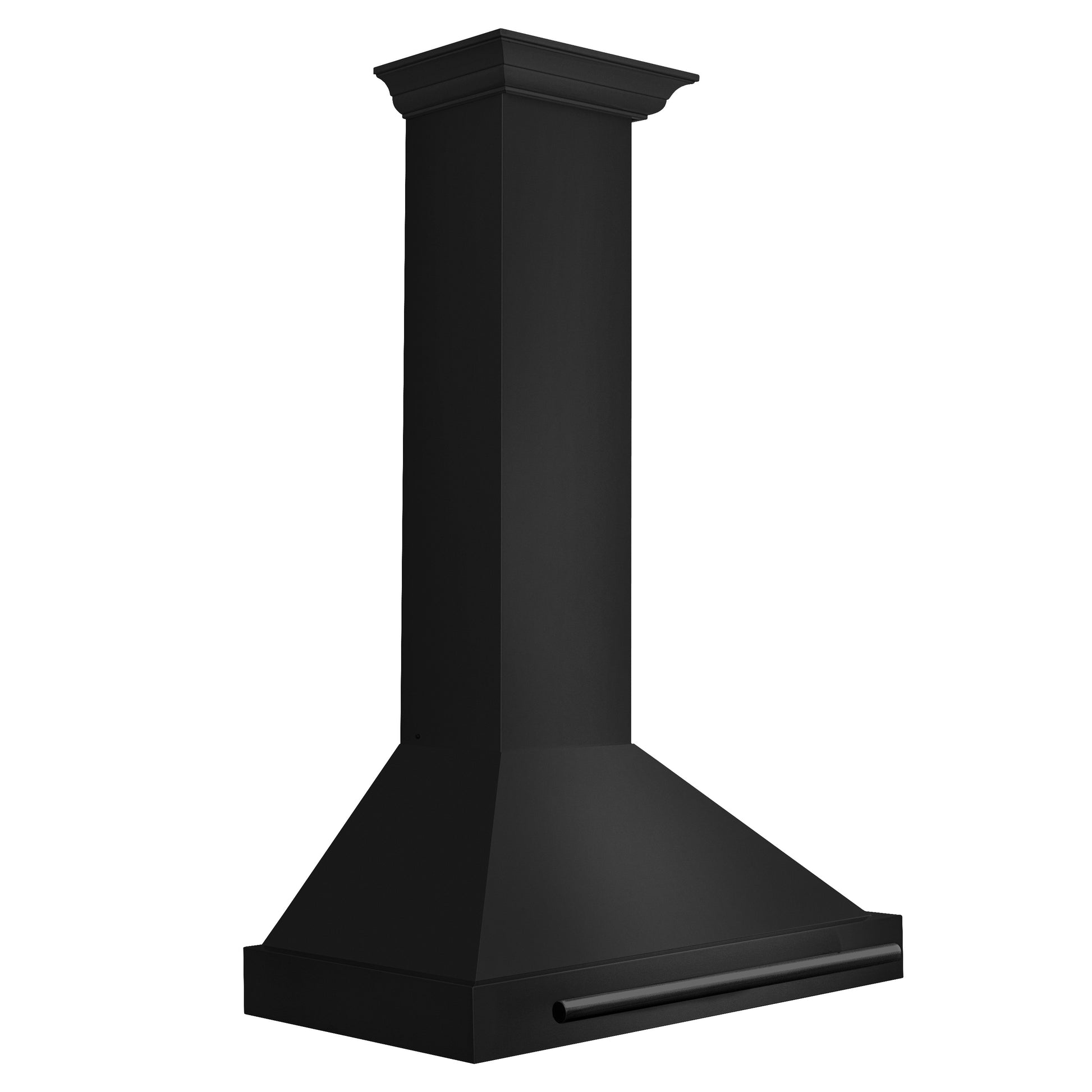 ZLINE 30 in. Convertible Black Stainless Steel Wall Mount Range Hood With Black Stainless Steel Handle (BSKB4X-30) side.