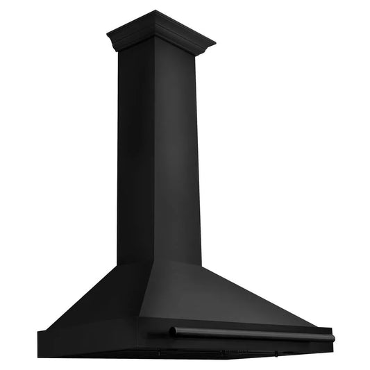 ZLINE 36 in. Convertible Black Stainless Steel Wall Mount Range Hood With Black Stainless Steel Handle (BSKB4X-36) main image.