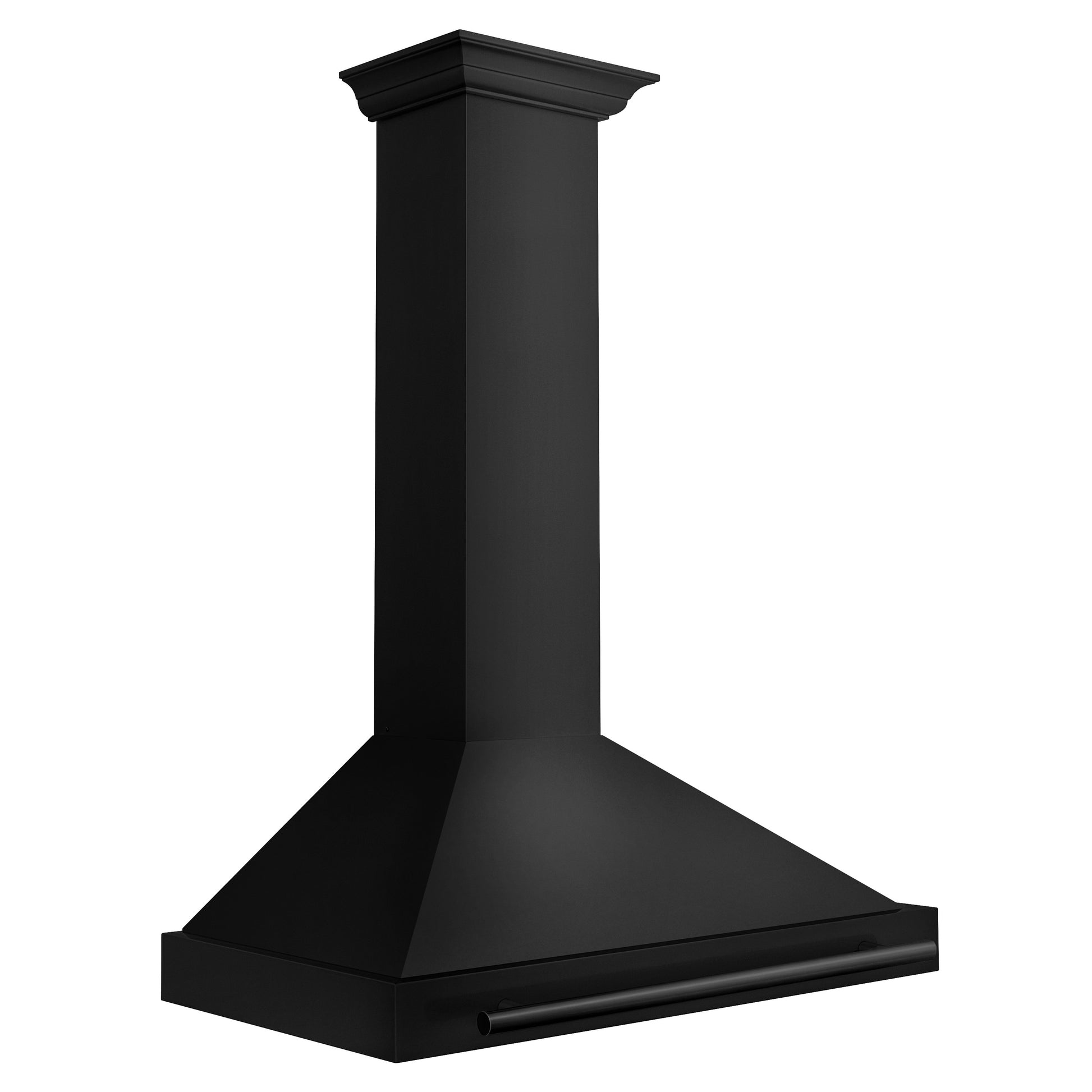 ZLINE 36 in. Convertible Black Stainless Steel Wall Mount Range Hood With Black Stainless Steel Handle (BSKB4X-36) side.