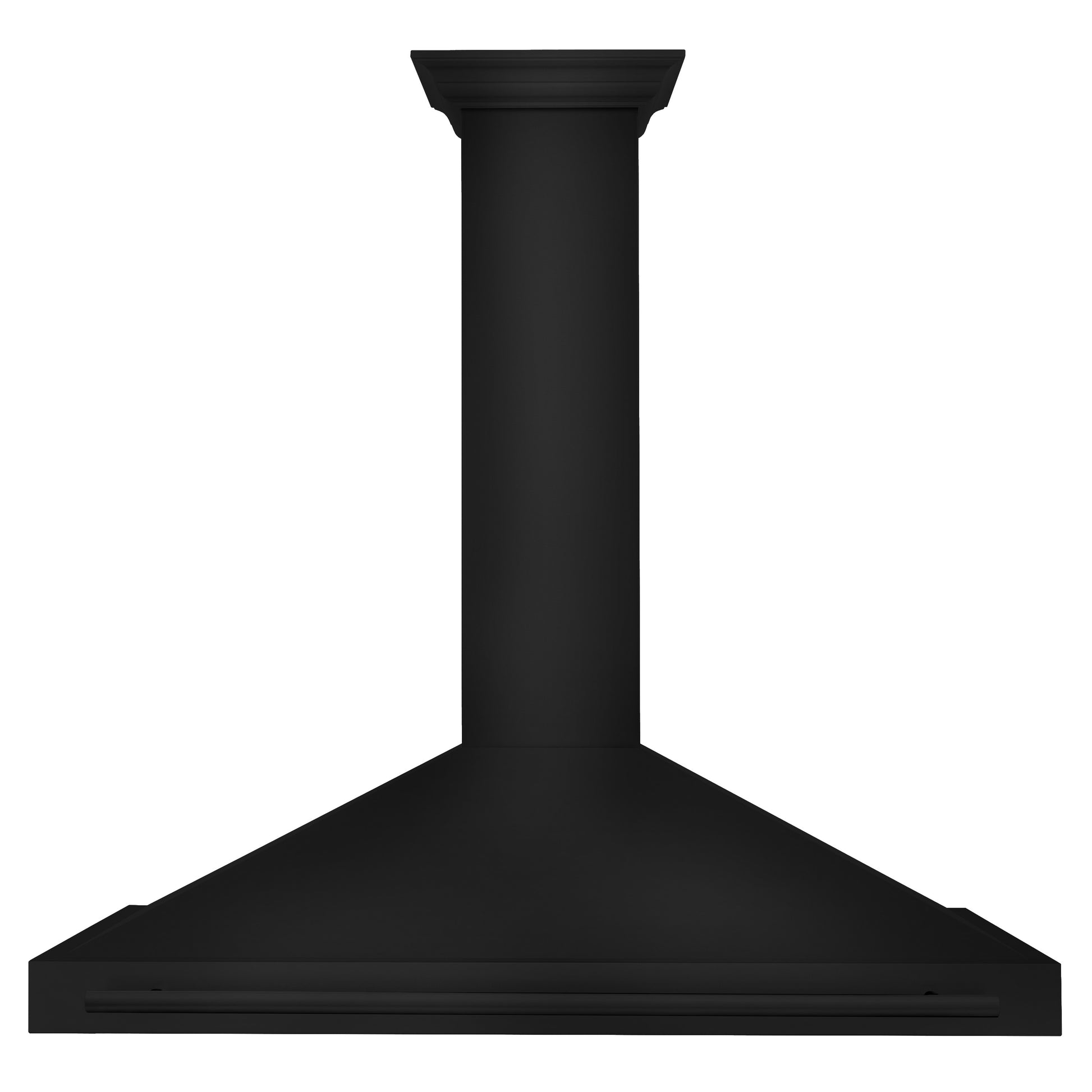 ZLINE 48 in. Convertible Black Stainless Steel Wall Mount Range Hood With Black Stainless Steel Handle (BSKB4X-48) front.