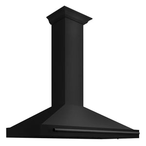 ZLINE 48 in. Convertible Black Stainless Steel Wall Mount Range Hood with Black Stainless Steel Handle (BSKB4X-48) main image.